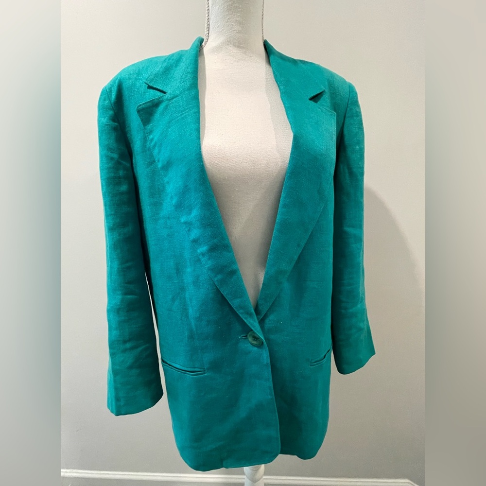 Jennifer Moore Vibrant Teal Blazer